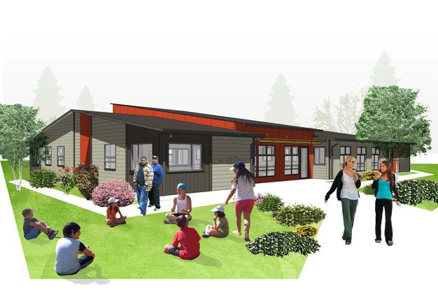 This rendering shows the planned $1.2 million community center for public housing residents at the Valli Kee apartments in Kent operated by the King County Housing Authority.