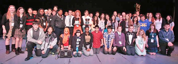 A large student contingent from Meridian Middle School picked up awards from the State Science and Engineering Fair.