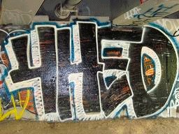 An example of graffiti found in Kent that helped lead to the arrest of three people.