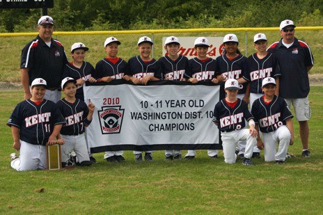Kent Little League's 10-11 All-Stars won the District 10 title on Sunday