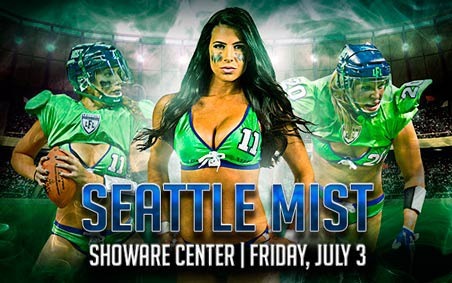 The Seattle Mist play the Los Angeles Temptation in a women's football game at 8 p.m. on Friday