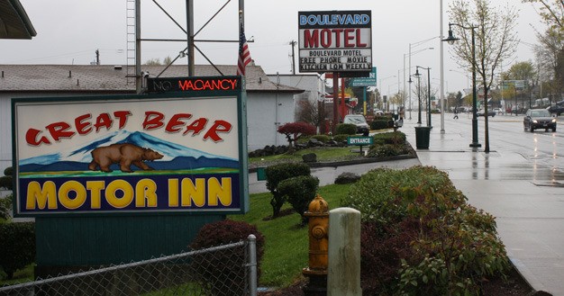 Federal agents and local police raided these Tukwila motels Tuesday as part of a drug and prostitution investigation.
