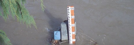 A gauge along the Green River near Auburn shows the level has reached 61.52 feet at 1:45 p.m. Wednesday.