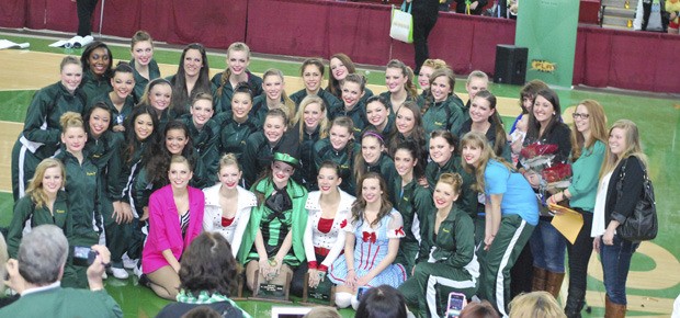 The Chatelaines pose in their Wizard of Oz themed costumes at the 2013 State Dance/Drill Competition.
