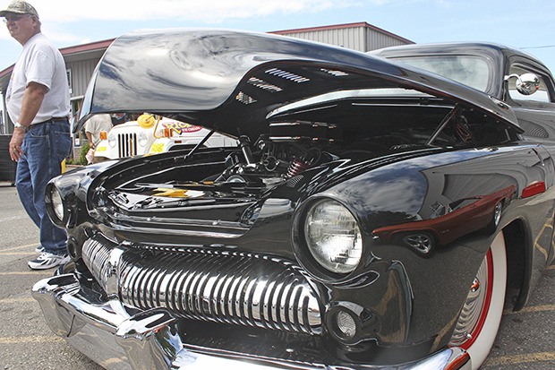Steve and Kristi Bridgman's 1950 Mercury from Milton won the car show.