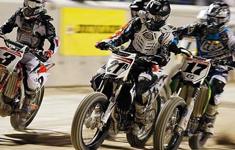 More than 30 professional motorcyclists will compete on a concrete track in the Northwest Extreme Flat Track Racing event at 7 p.m. April 17 at the ShoWare Center in Kent.