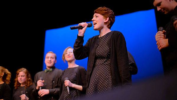 The Green River Jazz Voices perform during the First 50 Gala on April 16 to celebrate the college’s 50th anniversary.
