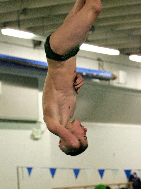 Kentwood’s Jesse Dehnert has been the top diver in the South Puget Sound League this season. On Friday and Saturday
