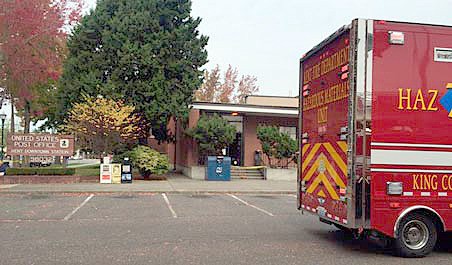 A Kent hazardous materials team responded on Friday to a chemical odor at the downtown Kent U.S. Post Office on West Gowe Street. Crews aired out the building. Nobody was injured. The odor came from a nearby construction site.
