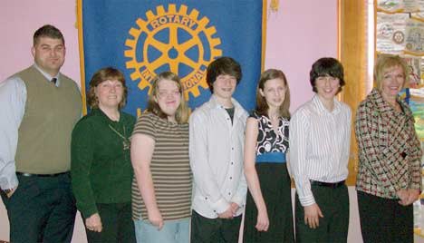 Honorees at the March 16 Kent Sunrise Rotary Club program were