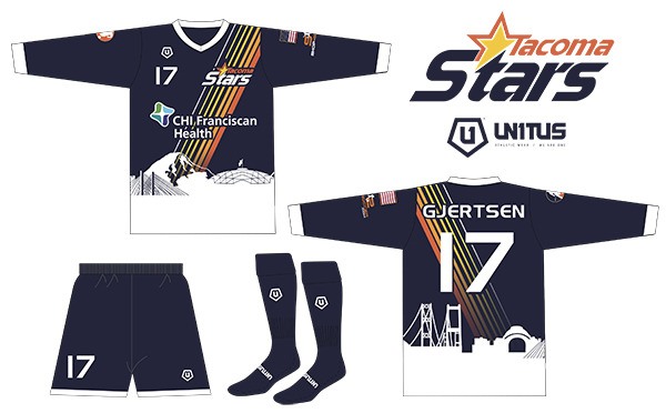 The Tacoma Stars will wear the “Skyline Kit' on the road and at select home matches this season.