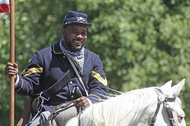 The Buffalo Soldiers were part of last year's Juneteenth celebration at Morrill Meadows Park.