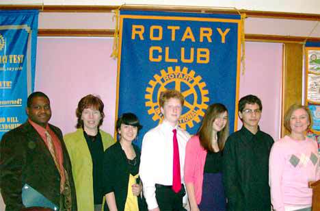 Honorees at the April 20 Kent Sunrise Rotary Club program were