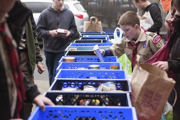 The Boy Scouts of America in Kent and throughout the Puget Sound area collected nearly 100