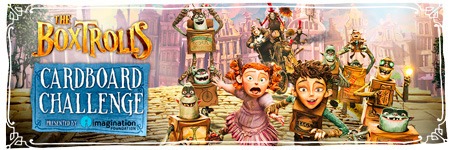Check out the Boxtrolls Cardboard Challenge on Sunday