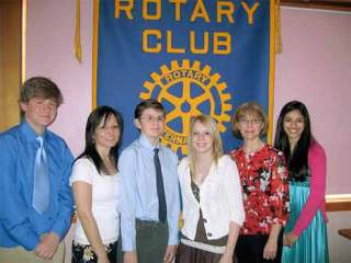 Mattson Middle School was honored by Kent Rotary as Middle School of the Month for April. Receiving the honor for their school are Austin Tinnel