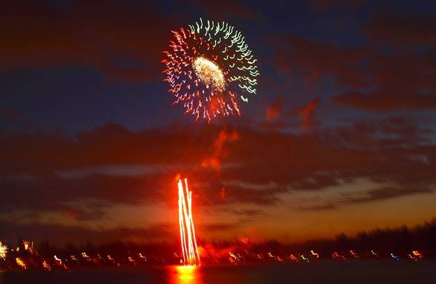 Fireworks will go up in the air at about 10 p.m. on Saturday at the city of Kent's Fourth of July Splash at Lake Meridian Park.