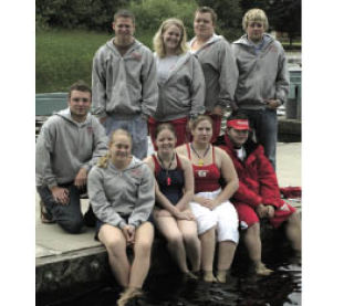 Last year’s lifeguard crew at Meridian Park.  Standing left to right