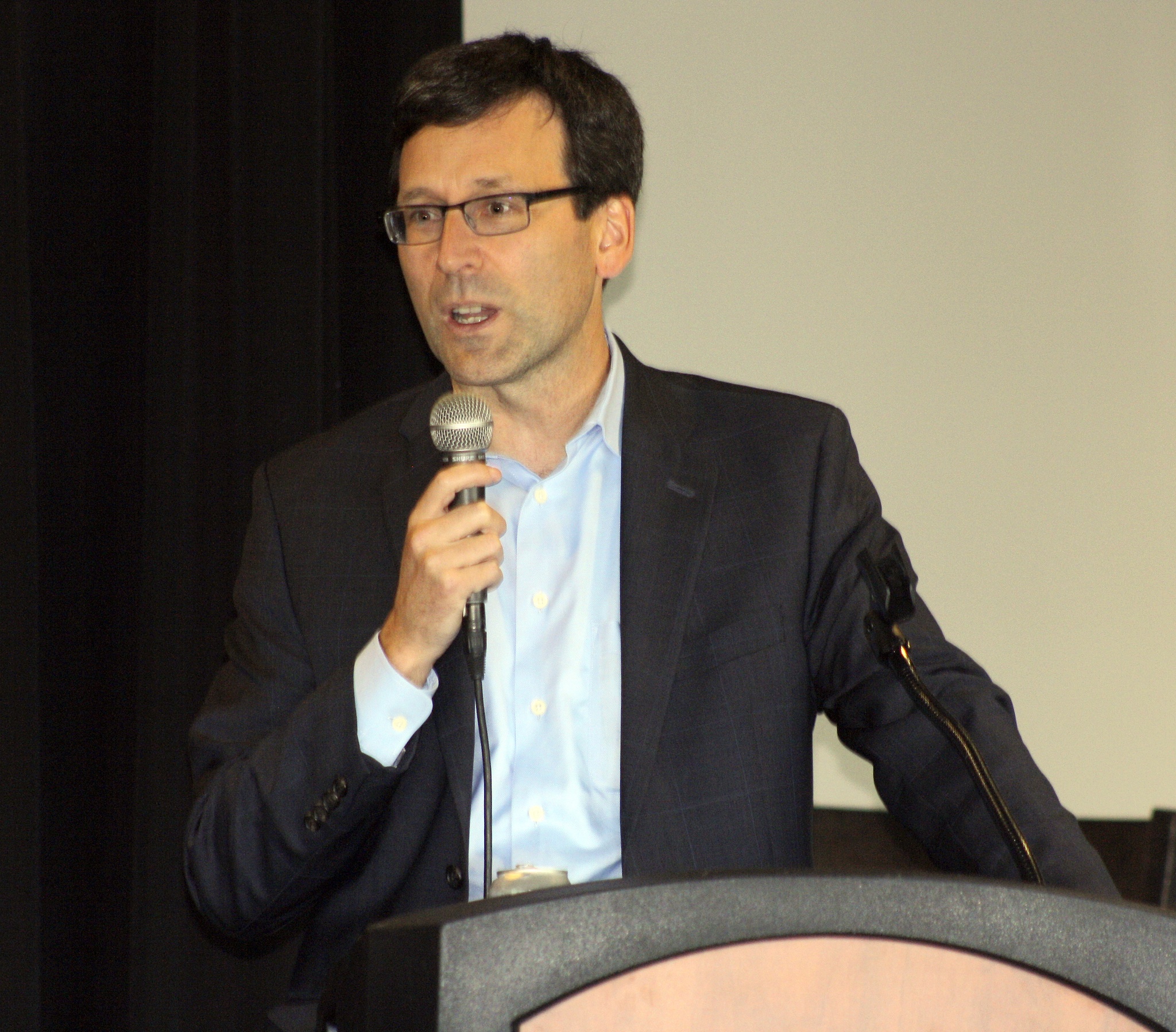 State Attorney General Bob Ferguson speaks Tuesday during a Rotary Club of Kent meeting at the ShoWare Center. Steve Hunter/Photo/Kent Reporter