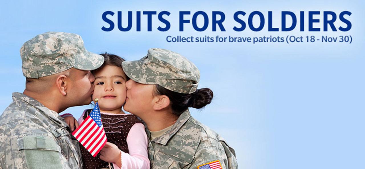 Suits for Soldiers drive is underway
