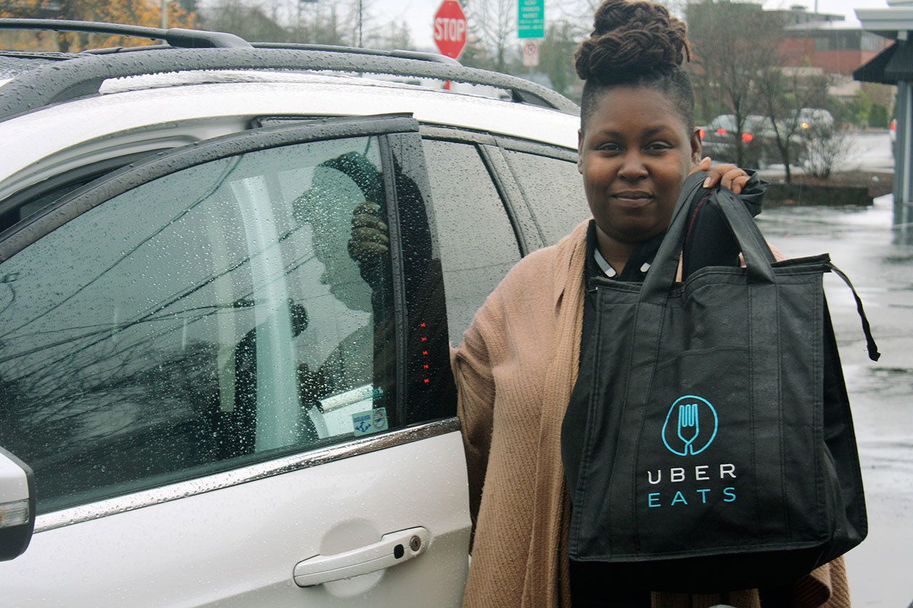 Latanya Cheatam works as a Uber driver, which includes delivery of orders from restaurants to customers at their homes or workplaces.