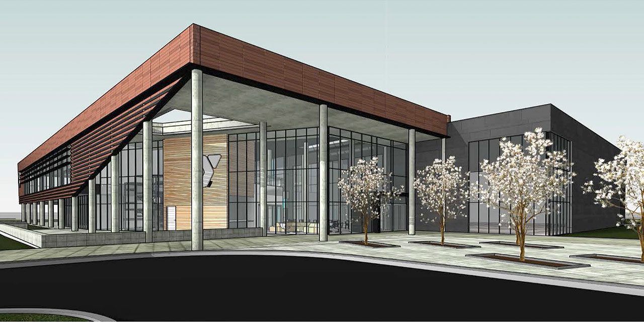 A preliminary look at what the new Kent YMCA on the East Hill could look like. Final designs have yet to be done.
