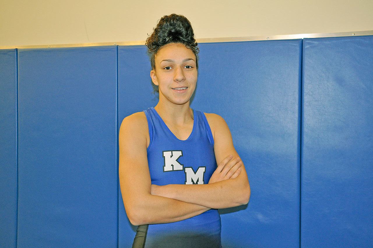 Kent-Meridian’s Jaleen Roberts wants to return to the Class 4A state wrestling tournament at the Tacoma Done this season and win a title. HEIDI SANDERS, Kent Reporter