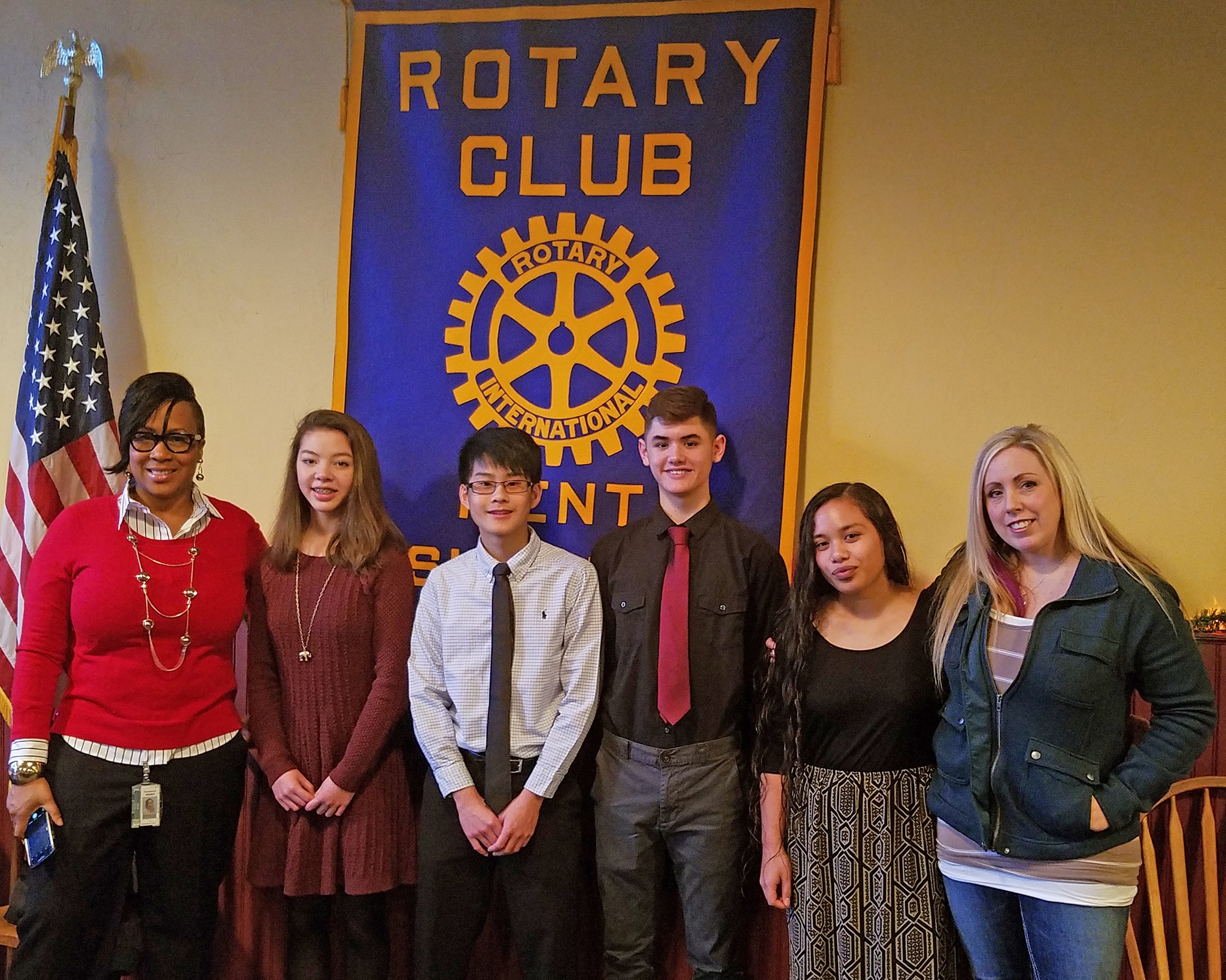 Honored Meeker students, with Principal Shannon Nash, are, from left, Aryanna Wong, Ivan Woo, Jack Hueso, Erlyn Vi and teacher Molly Galassi. Awardee Camile Gray, is not pictured. COURTESY PHOTO