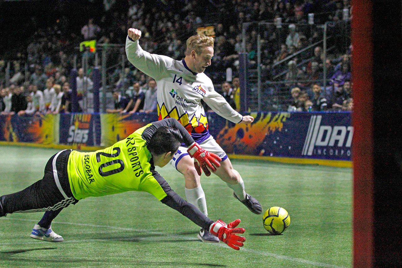 The Stars’ Vince McCluskey in action. COURTESY PHOTO, Chloe Mehring/Tacoma Stars
