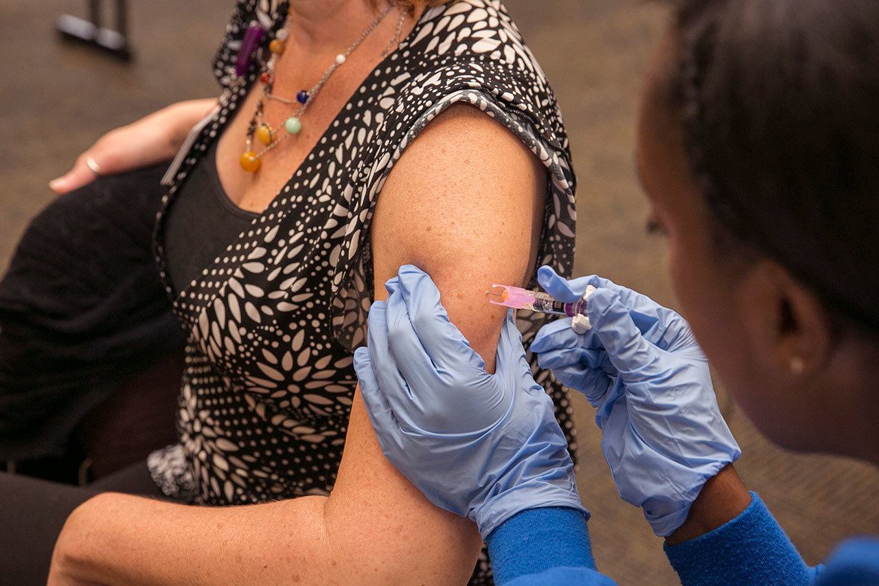 The flu vaccine can reduce the risk of flu by about 50–60 percent, according to research conducted by the CDC, which studies how well the vaccine protects against the flu each year. COURTESY PHOTO, MultiCare
