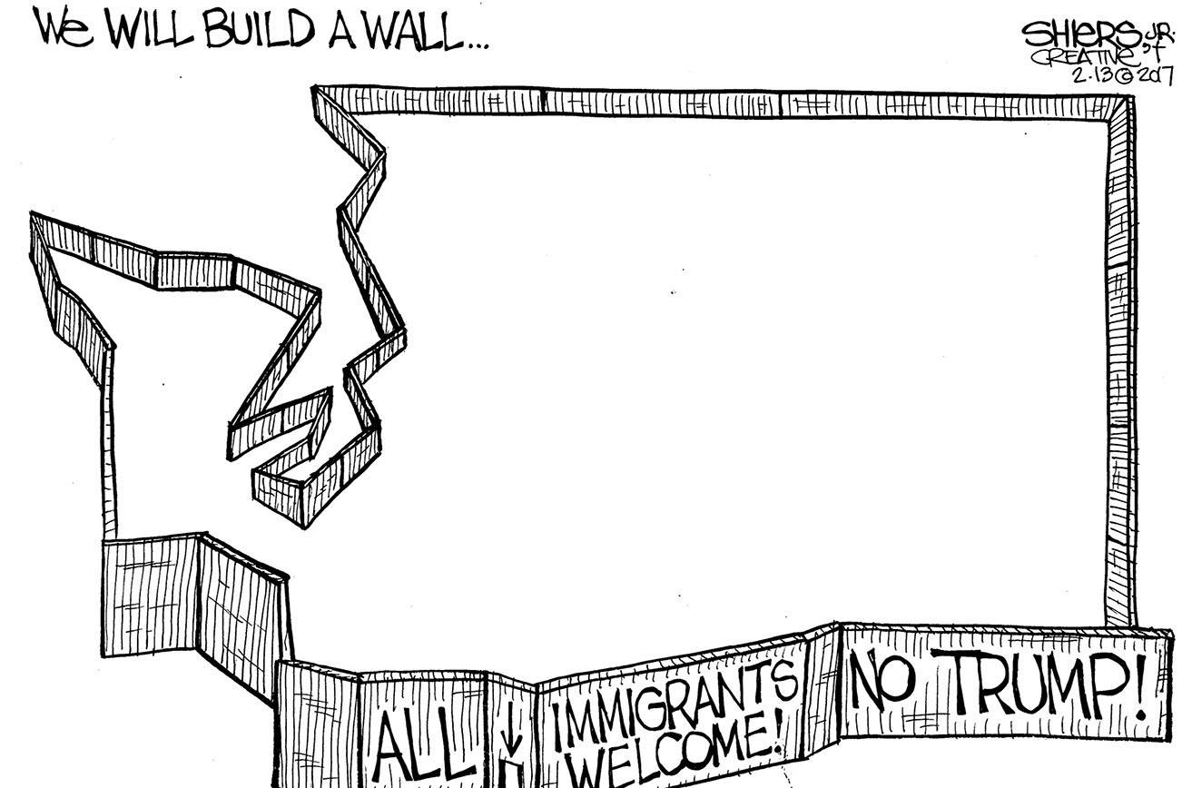 Wall of Washington | Shiers cartoon