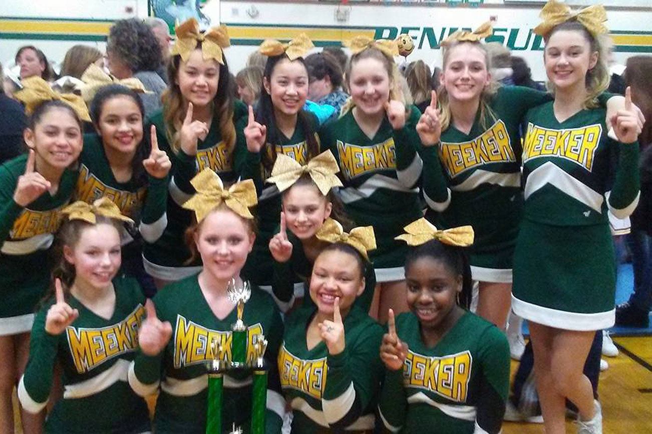Meeker Middle School cheerleading team captures state title