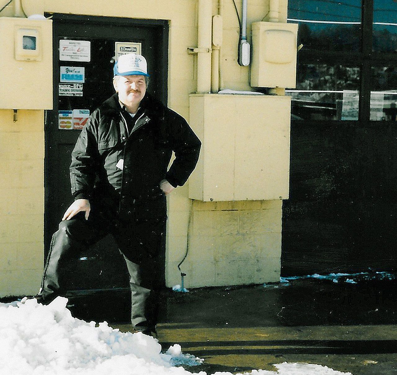 Torklift Central founder Jon Kay stands in front of the Kent location on Central Avenue around the time it first opened in 1976. Kay died on Feb. 2 at the age of 76. Courtesy Photo/Torklift Central