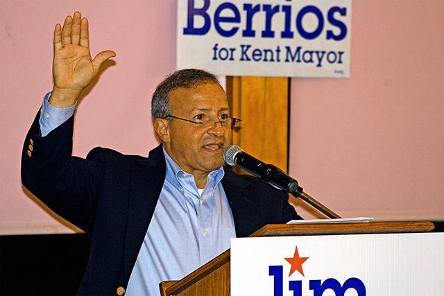 Jim Berrios announces last fall that he’s running to be the next Kent mayor.