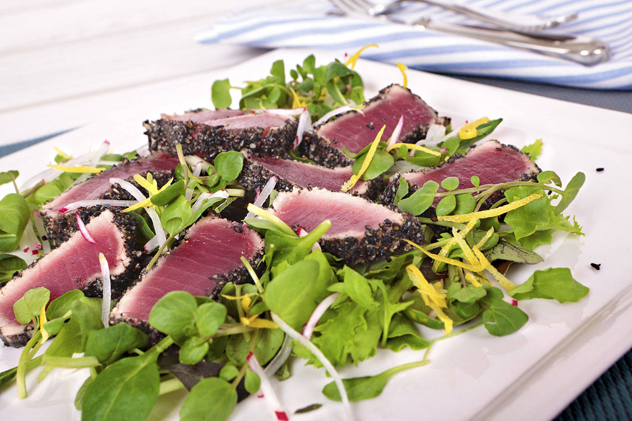 Ahi Salad, one of the dishes offered in Sizzleworks’ Real Foods for Life Series