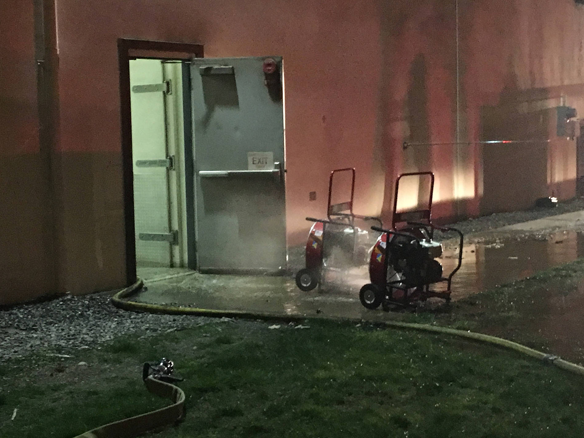 Area firefighters extinguished a deep fryer fire at a food processing plant Friday night in the 6300 block of South 190 Street. A Puget Sound Fire investigator has determined the fire was accidental. COURTESY PHOTO, Puget Sound Fire