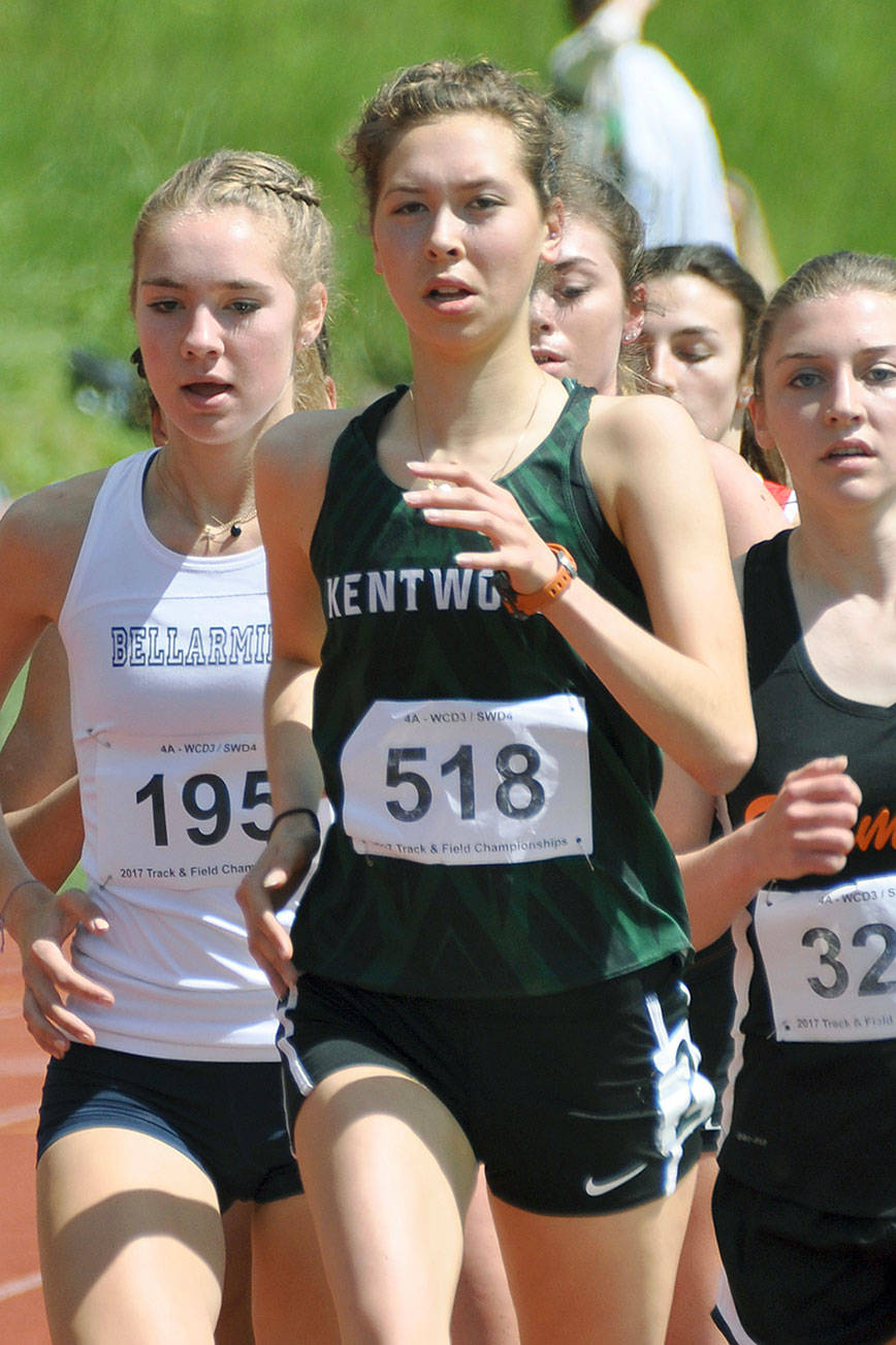 Kentwood runners pursue records at state track showcase
