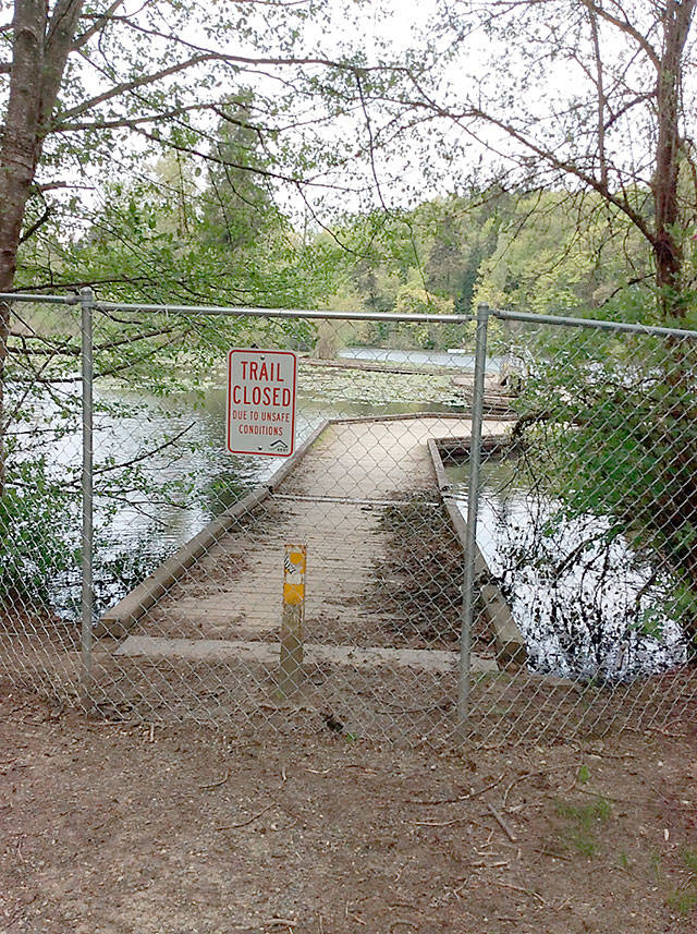 The city of Kent closed the boardwalk at Lake Fenwick Park because of a lack of funds to repair it.
