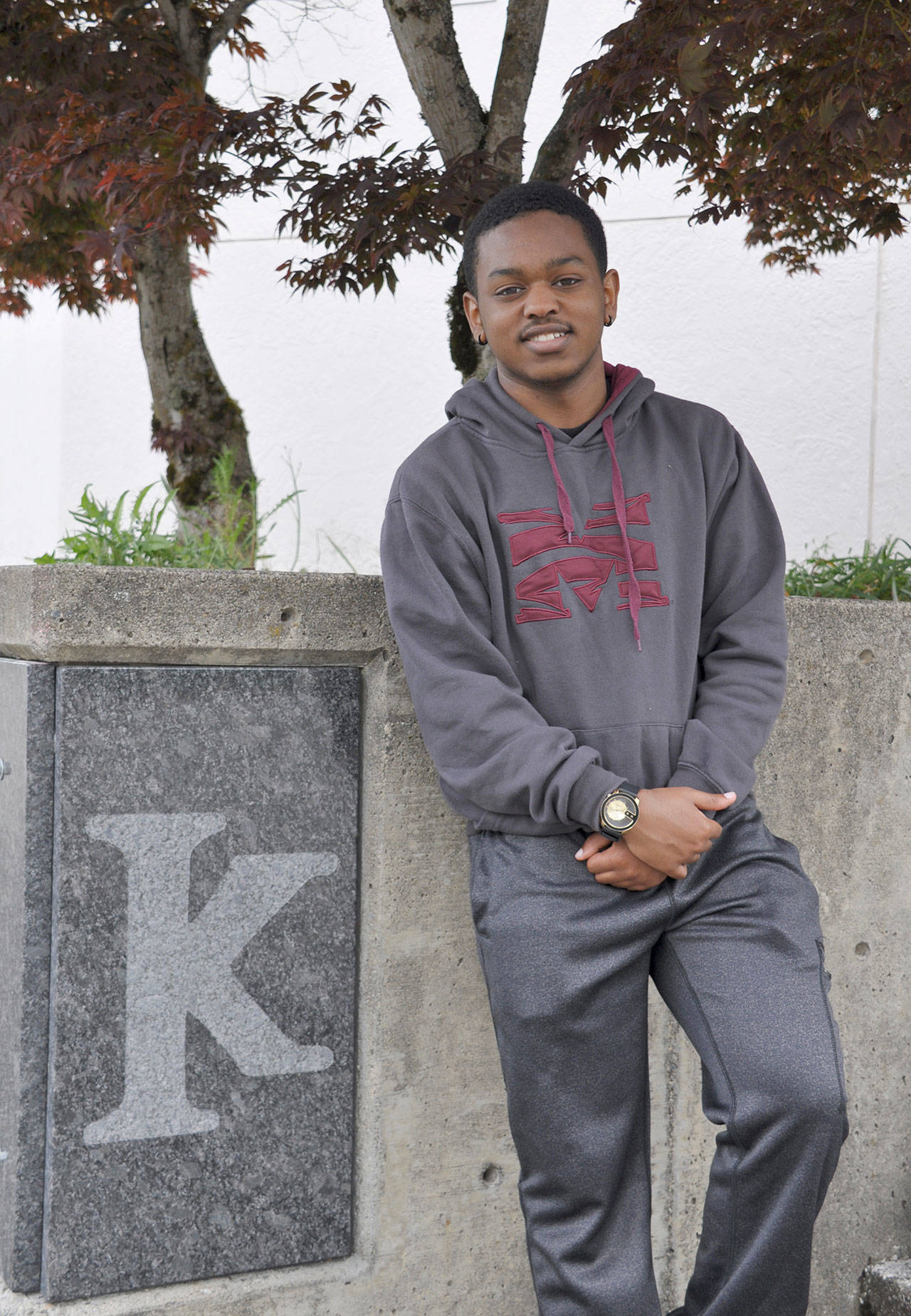 Kentwood High’s Warren Bacote-Wilson has been involved in Men on the Move, as well as his school’s theater program. HEIDI SANDERS, Kent Reporter