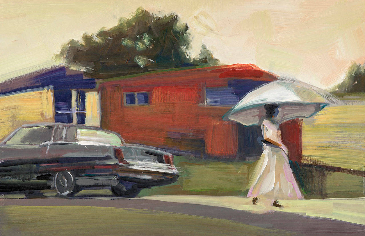 Rainy in Sunnyside by John Bunkley is one of the works on display at the city of Kent’s Summer Art Exhibit.