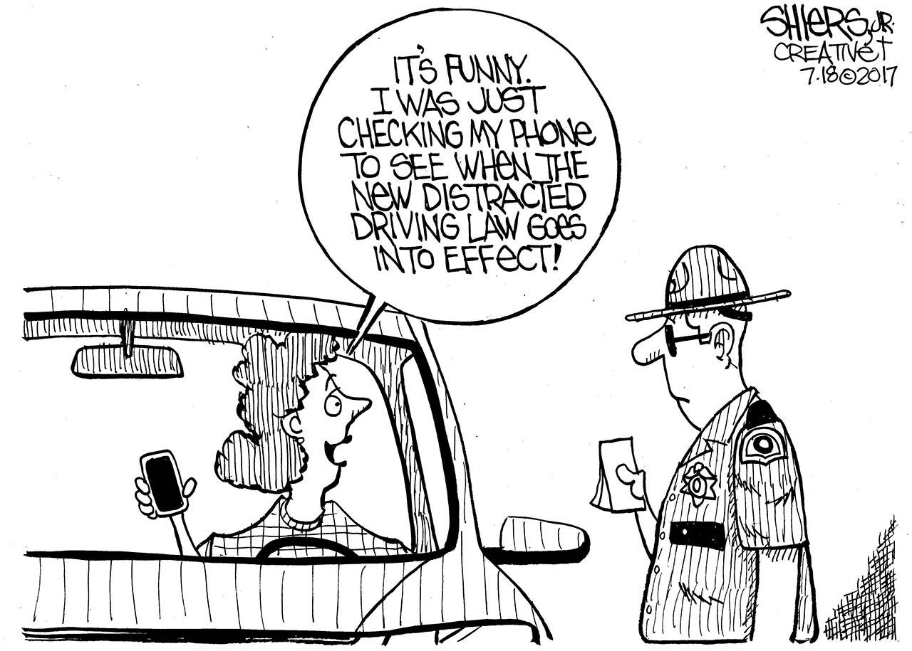 Reporter cartoon, Frank Shiers