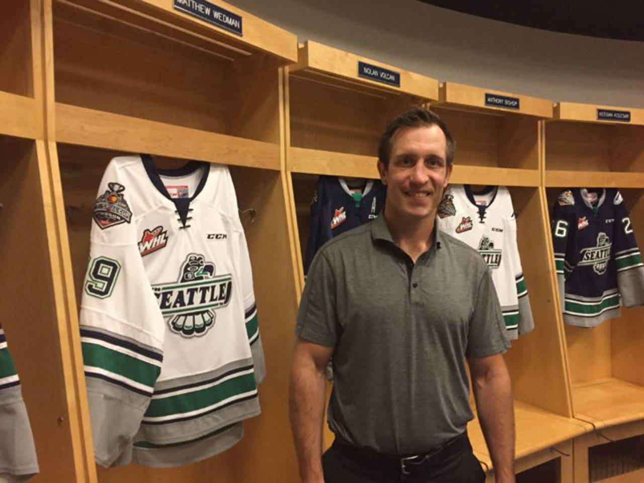 Kyle Hagel, who has played 450 professional games over nine seasons in the AHL and ECHL, has joined the Seattle Thunderbirds coaching staff. COURTESY PHOTO, Brian Liesse, Thunderbirds