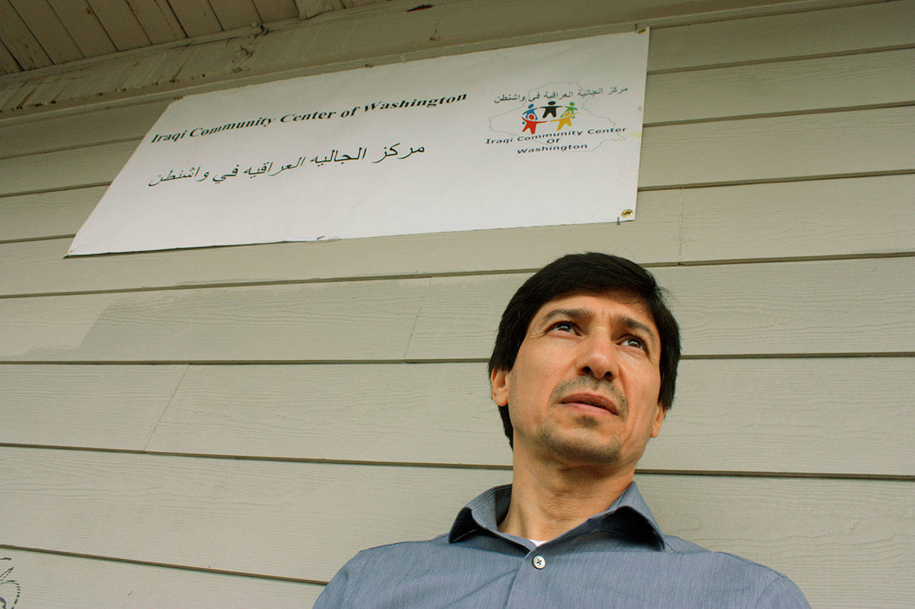 Extending help to those in need: As Yahya Algarib, executive director of Kent’s Iraqi Community Center, explains, the facility is making a difference with its many resettlement services to help individuals and families. MARK KLAAS, Kent Reporter