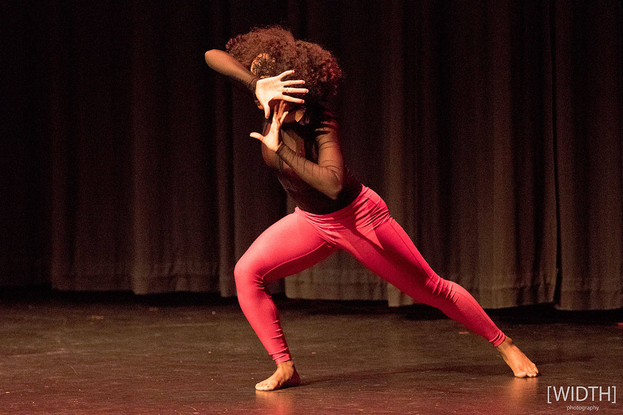 Alix Chappell performs her winning dance, “Animal, during the Kent Has Talent finals at the Kent-Meridian Performing Arts Center on Saturday night. COURTESY PHOTO, Width Photography