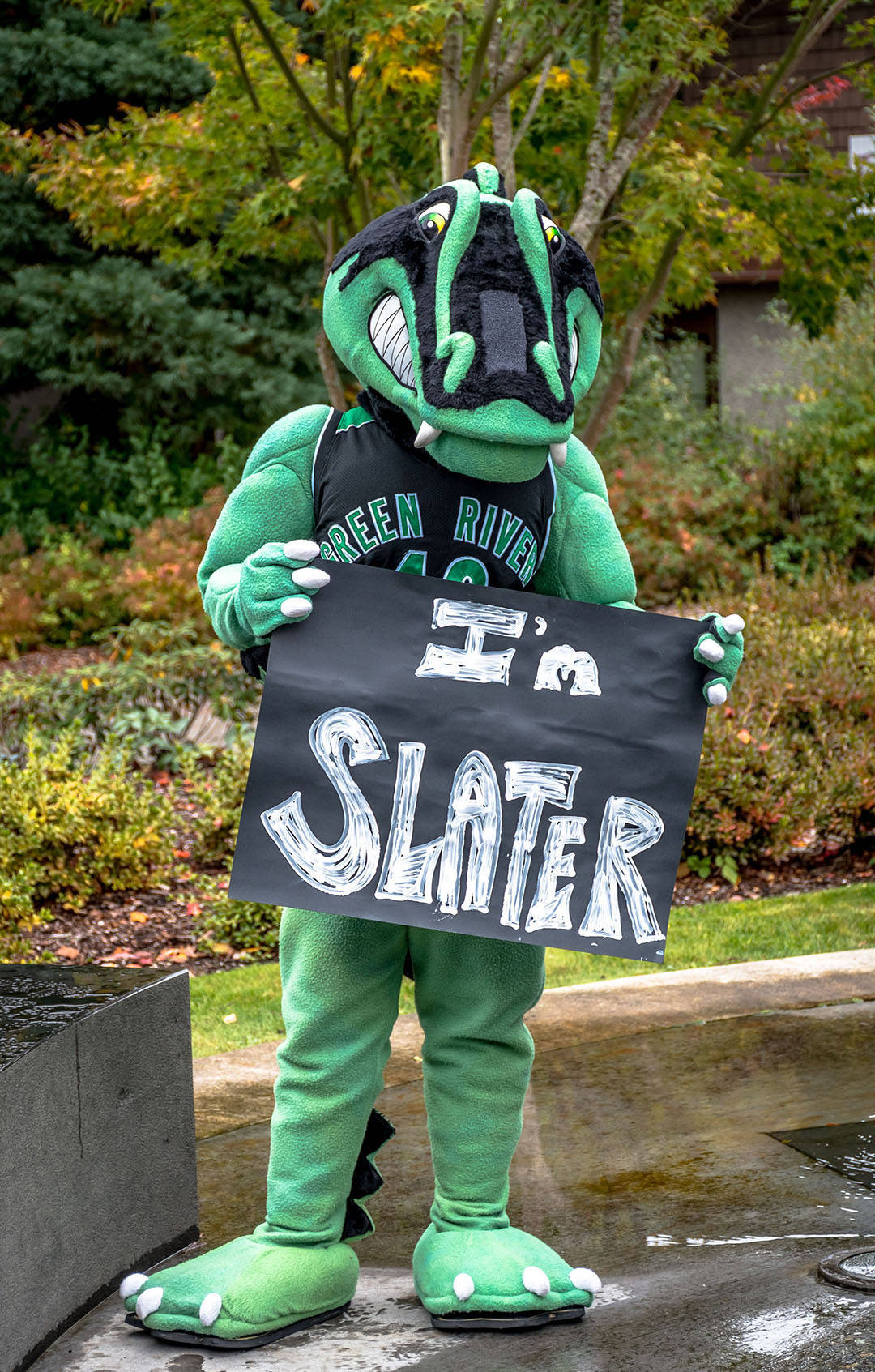 Meet Slater the Gator, the new mascot at Green River College. COURTESY PHOTO