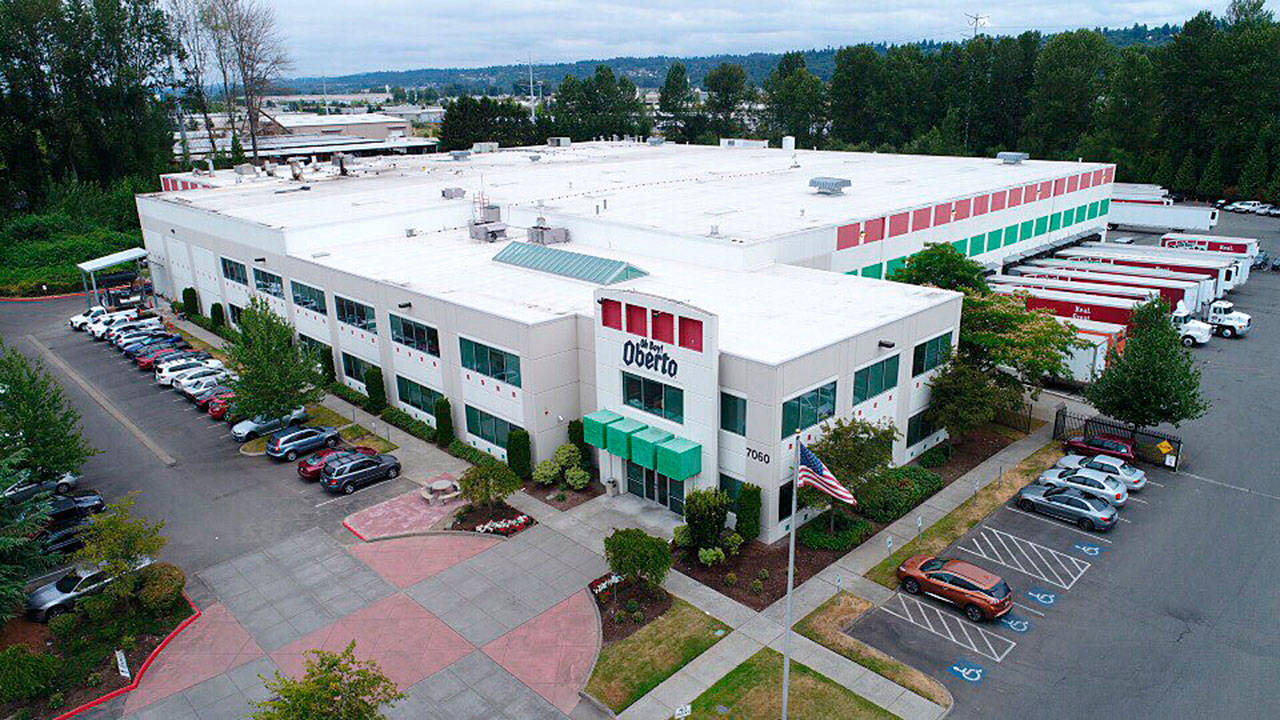 Kent’s Oberto headquarters and production plant sits along South 238th Street. The company requested the city rename the street Oberto Drive. COURTESY PHOTO, Oberto