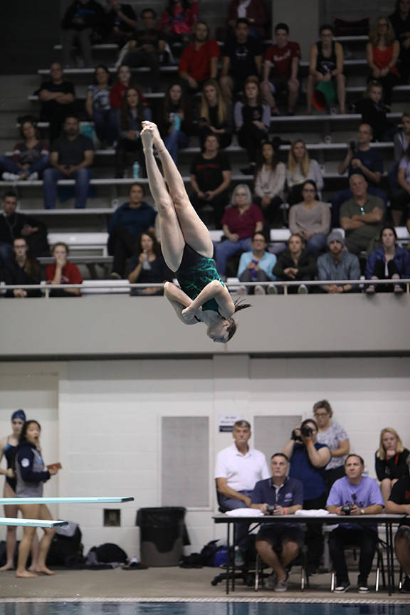 Lizzy McKnight at the state diving championships. COURTESY PHOTO, Tracy Arnold