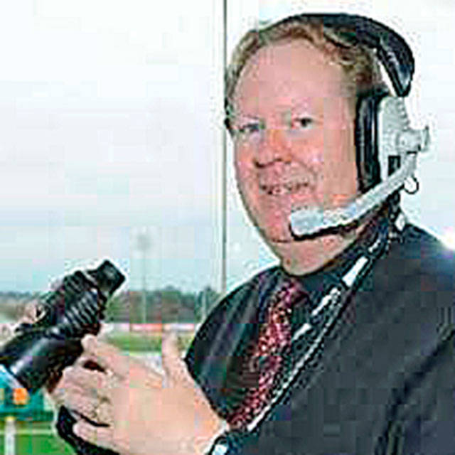 Tom Harris, the announcer at Portland Meadows, will call the races at Emerald Downs next season. COURTESY PHOTO, Emerald Dowms