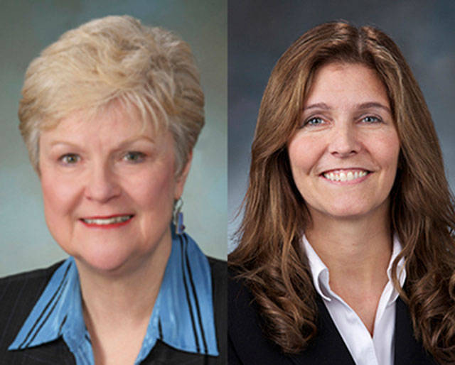 Sen. Karen Keiser, D-Des Moines, left, and Sen. Tina Orwall, D-Des Moines. FILE PHOTOS