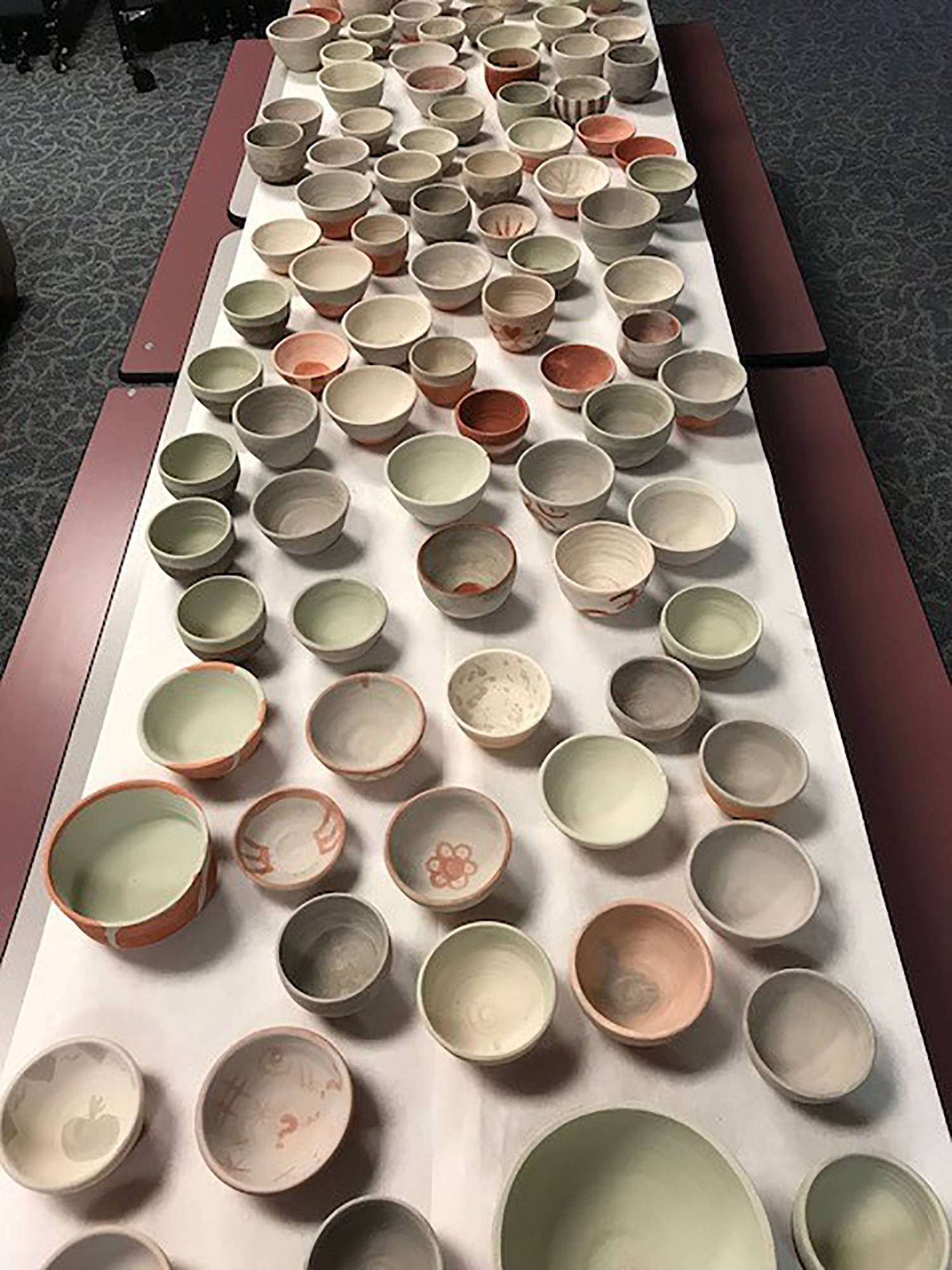 Participants can have lunch and take home a handmade ceramic bowl at the Jan. 23 fundraiser. COURTESY PHOTO